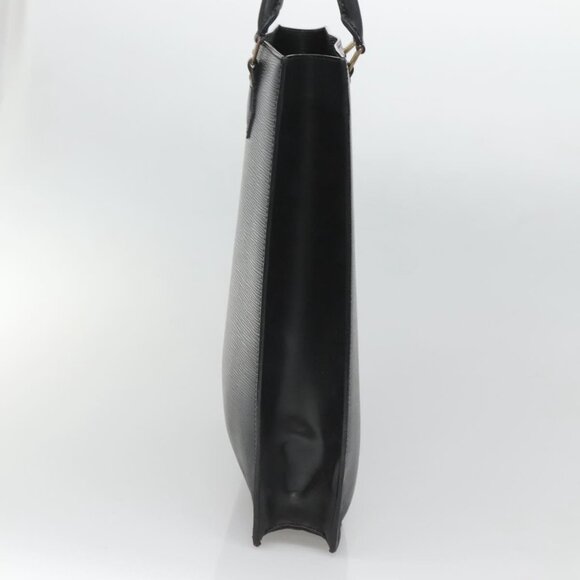 LOUIS VUITTON Epi Sac Plat Hand Bag Black LV Auth - Picture 5 of 16